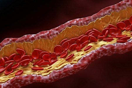 血管斑块血管里的斑块设计图片