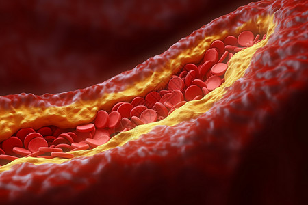 心脏冠状血管动脉里的血斑设计图片