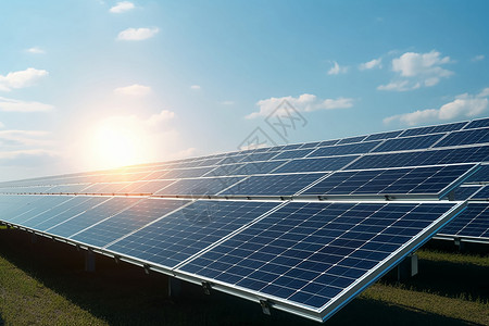 太阳能电池板光伏替代电力可持续性背景