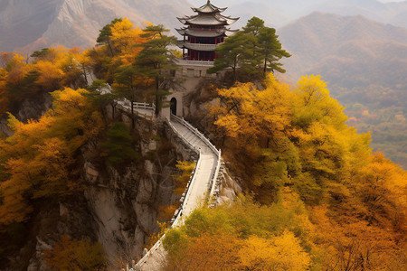 塘朗山仙塘山自然景观背景