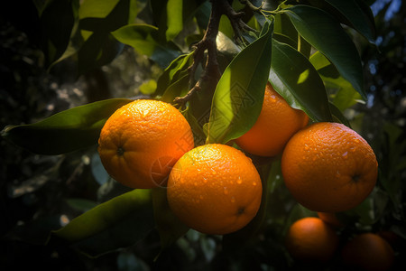 果园的橙子图片