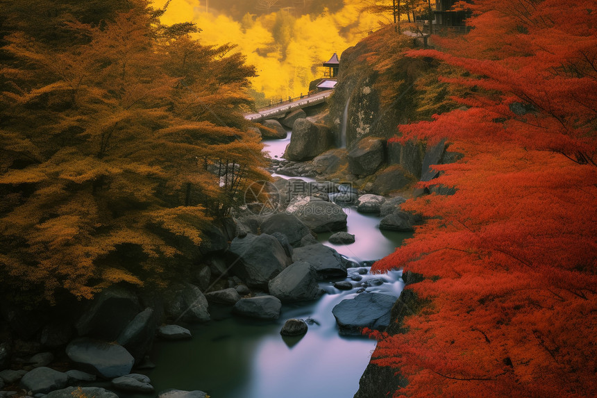 秋天光雾山的景观图片