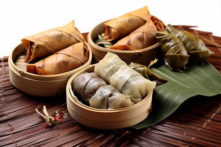 美味的饺子端午传统美食设计图片