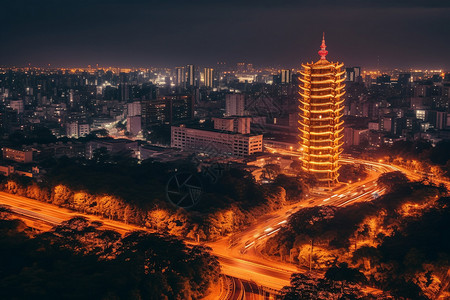 城市夜景生活图片