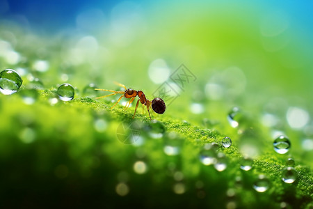 微观蚂蚁背景图片