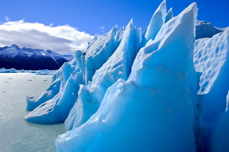 冰川的自然景观背景图片