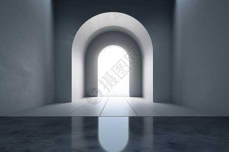 圆形入口的概念图图片