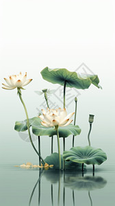 莲花和莲蓬池塘i的荷花设计图片
