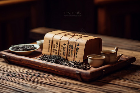 茶具广告电商茶叶的背景