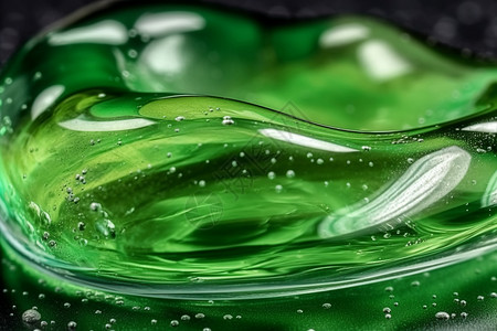 玻璃质地绿色的凝胶质地设计图片