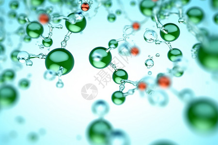 湿润的空气分子化学抽象背景设计图片