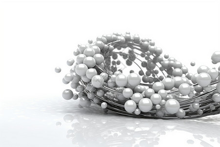 球形元素抽象3D几何背景设计图片