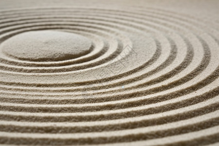 波特兰日本花园细腻的沙子设计图片