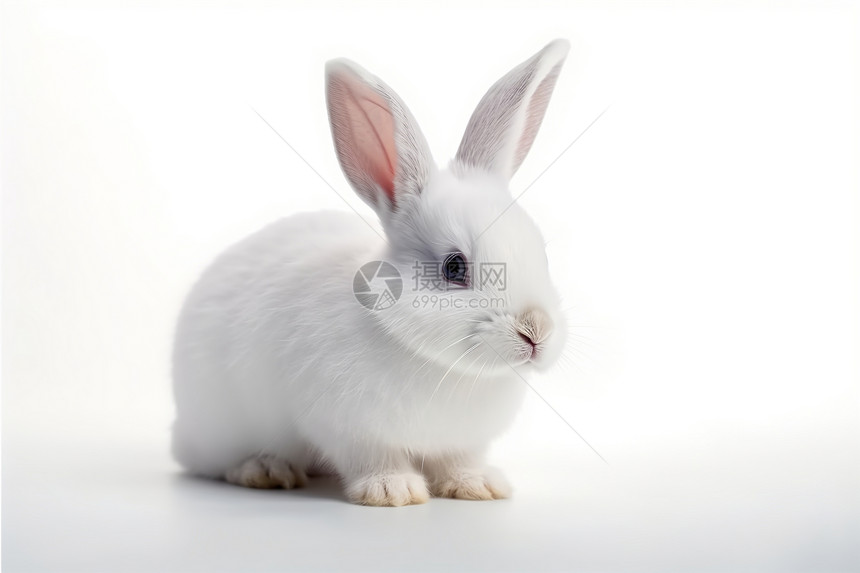 养殖场的小白兔图片