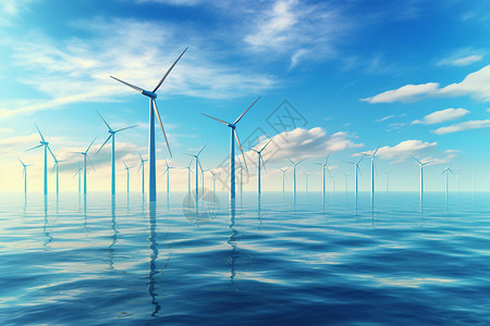 海上风力发电涡轮机设备图片