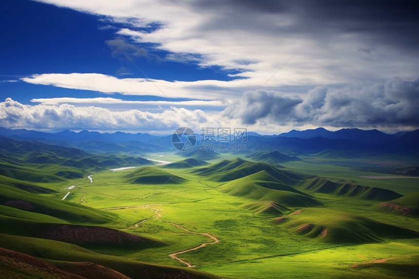 青海祁连山山脉自然风景图片