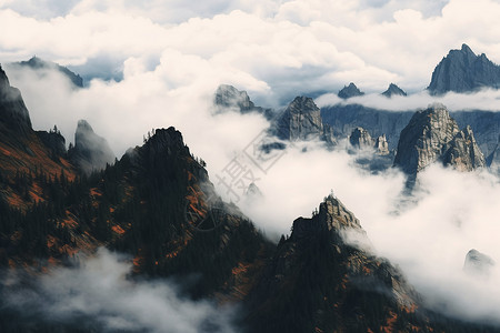 甘南山间自然风景高清图片