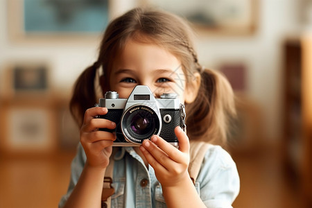 儿童拍照记录快乐时光图片