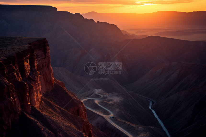 红山大峡谷风景图片