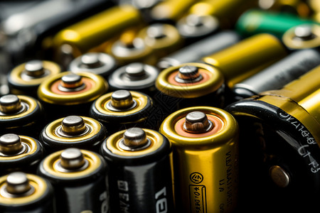 消毒池一堆彩色锂电池设计图片