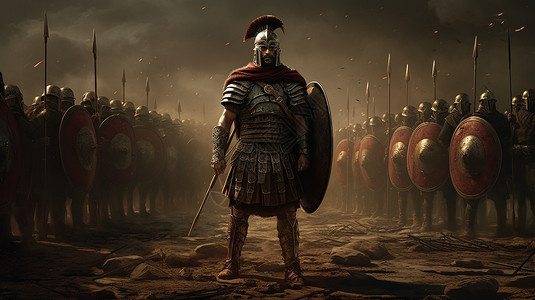 罗马帝国军队背景图片