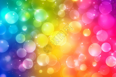 彩虹泡泡背景背景图片