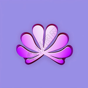 无限logo紫色渐变商标插画
