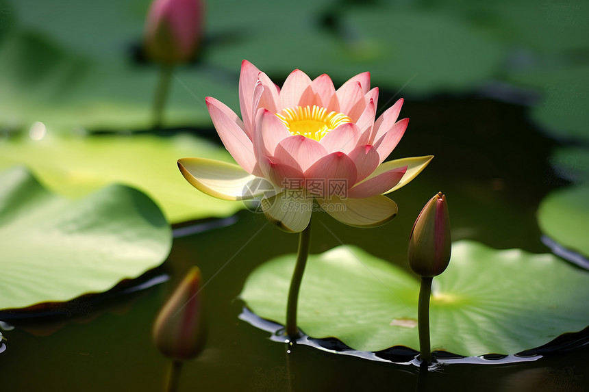 夏季荷花图片