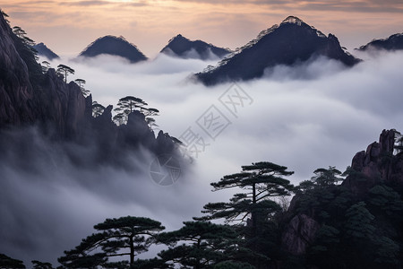 好似仙境的自然美景背景图片