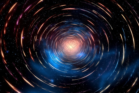 粉色放射星特效粒子漩涡设计图片