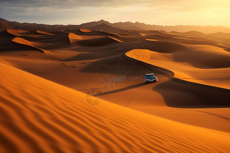 干涸的沙漠区图片