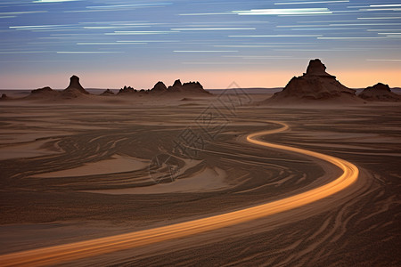 一望无际的沙漠一望无际的沙丘景观设计图片
