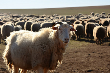 蒙古族夏季,草原,畜牧业,放牧,牲畜,河流图片