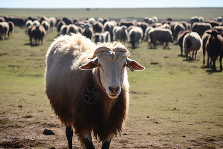 草原畜牧业的牛群图片
