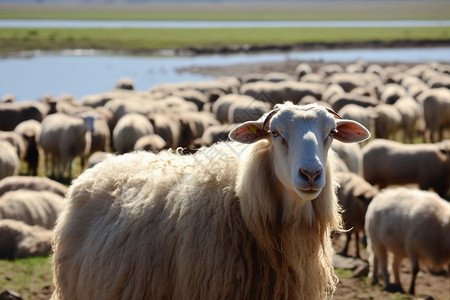 夏季草原畜牧业图片