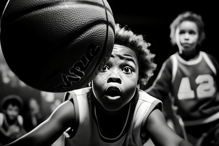 充满活力的篮球队员背景图片