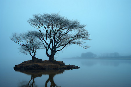 阳澄湖湿地的自然景观背景图片