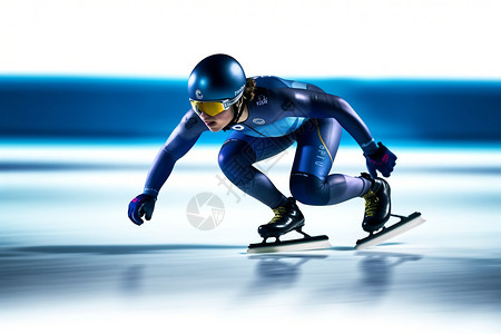 速度滑冰短道速滑训练背景