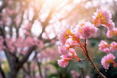 公园的小花背景图片