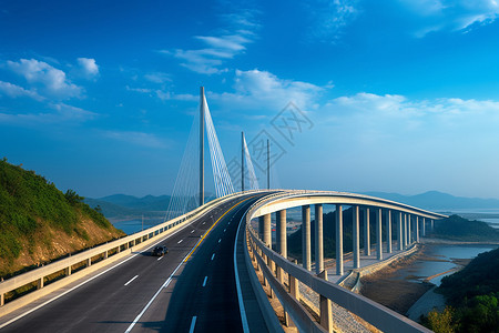 公路桥梁背景图片
