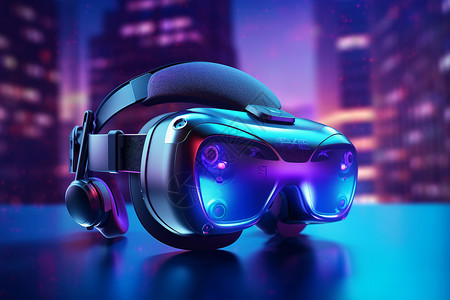 未来的VR眼镜背景图片