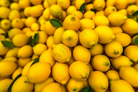 富含维生素的柠檬背景图片