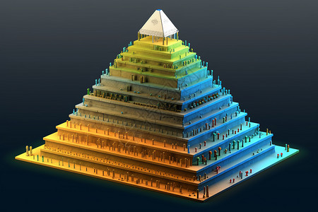 创意的金字塔设计背景图片