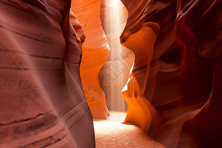 山洞里的沙岩背景图片