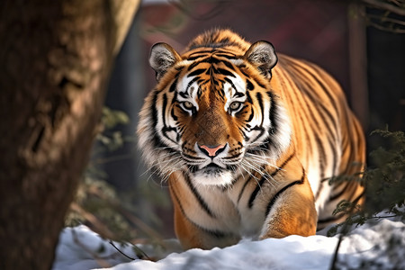 凶猛的西伯利亚虎图片