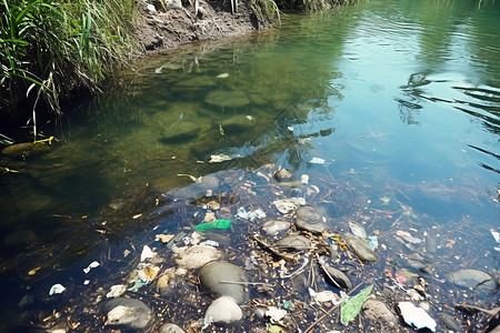 河水污染的问题图片