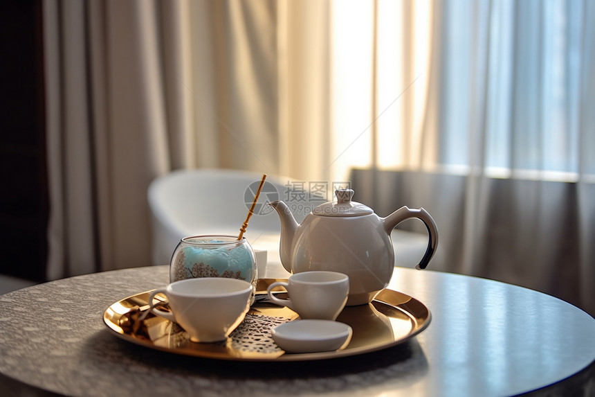 典雅的茶具图片