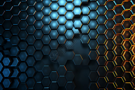 蜂窝网格3d的蜂窝设计图片