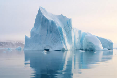 寒冷的冰山冬季冰川学高清图片