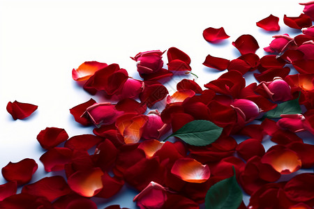 红色的花瓣背景图片